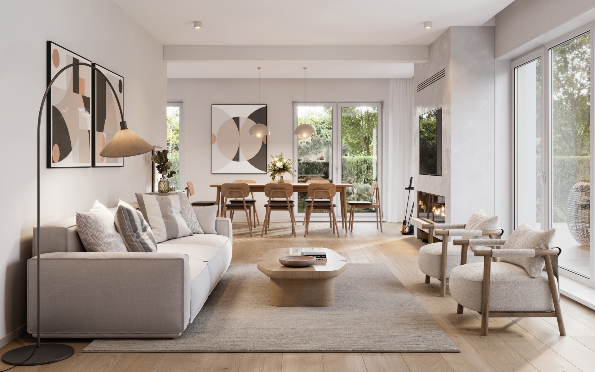 Modernes Wohnzimmer Interior